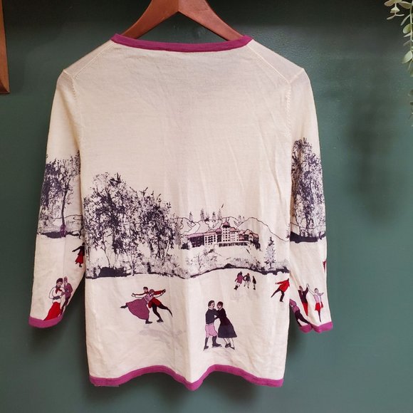 Talbots | Vintage Pure Italian Merino Wool Cardigan - Picture 2 of 3